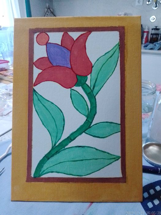 Quadros pintados de tintas acrílicas todos à mão