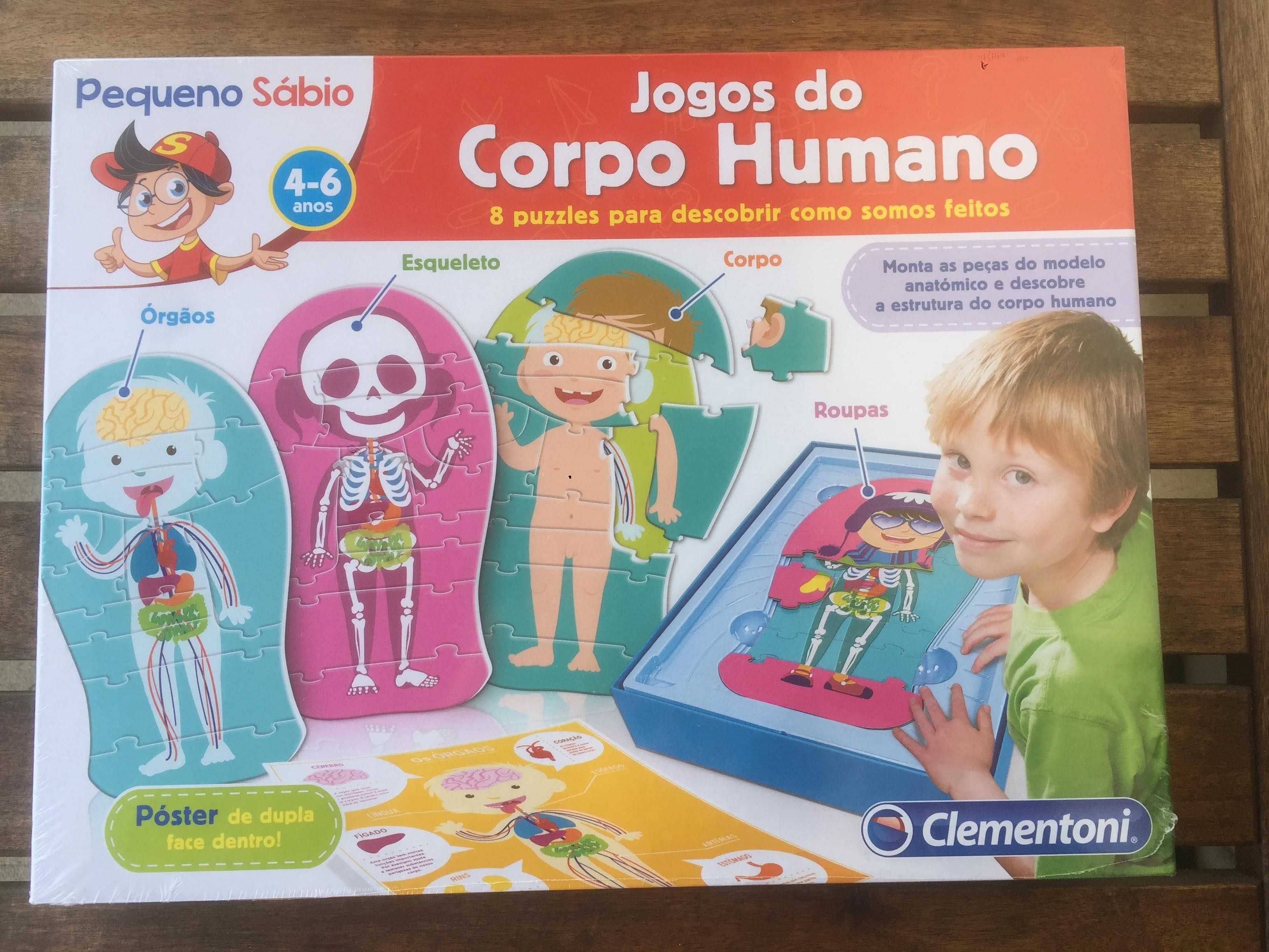 Pequeno Sábio - Jogos do Corpo Humano (Clementoni) - Novo