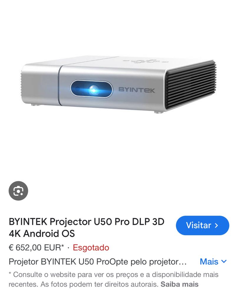 Vendo um Mine Projetor 4k como novo!