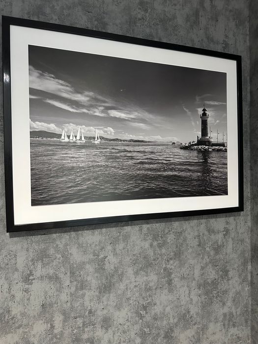 Obraz Latarnia czarno biały