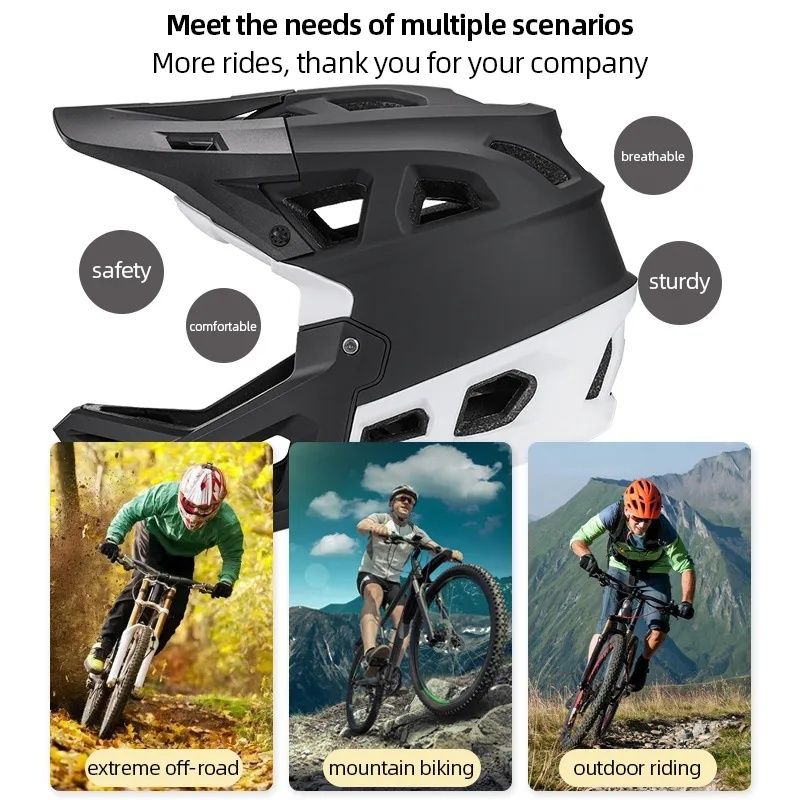 Вело шоломи MTB full face для всіх видів спорту/розбірні/якісні!
