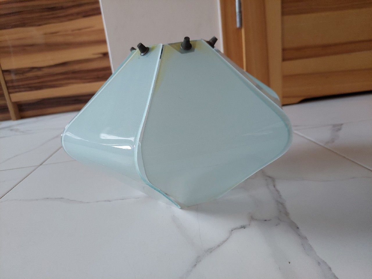 Klosz Prl vinted retro szklany geometryczny kształt