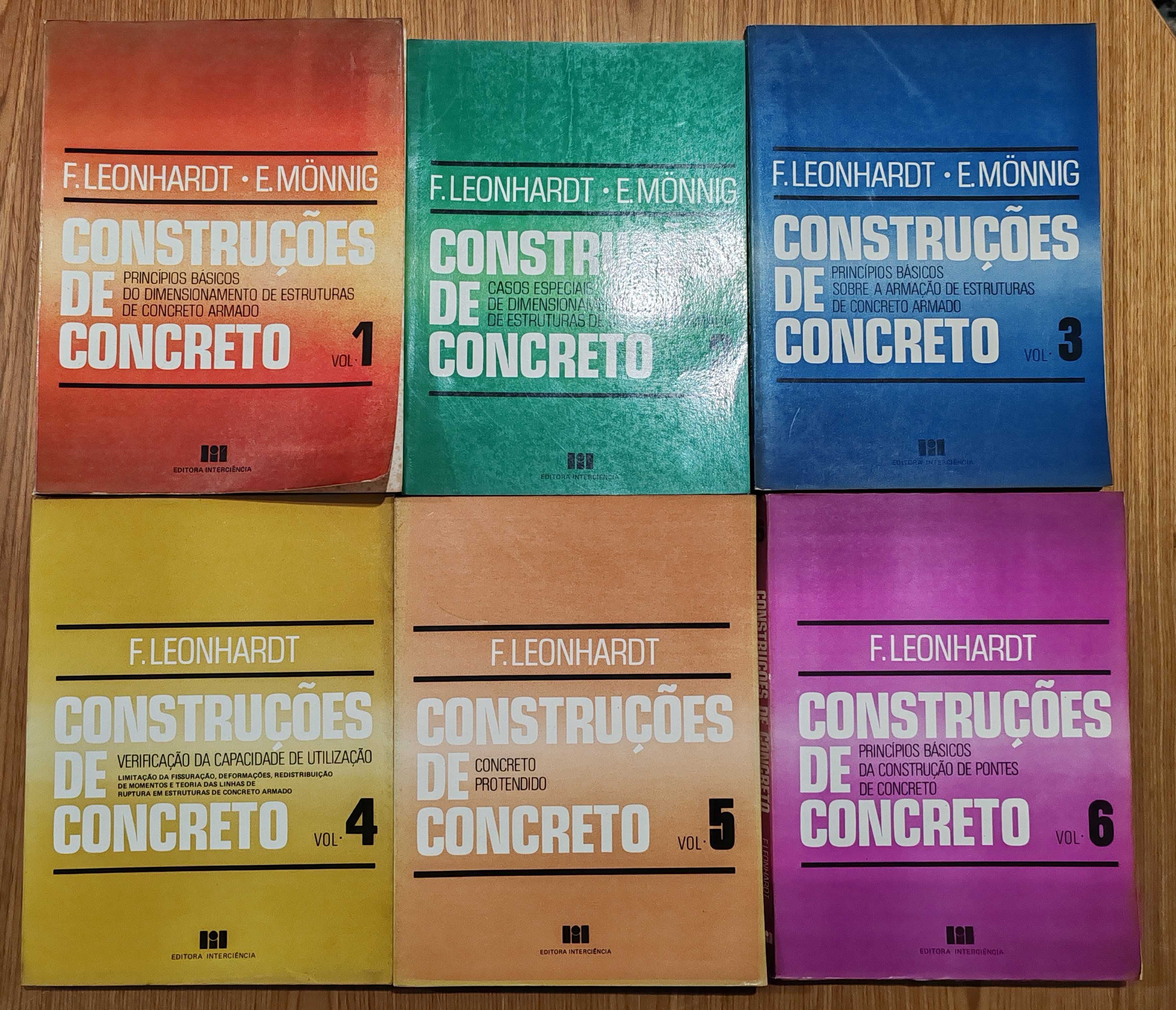 Coletânea 6 Vol. "Construções de Concreto" de F.Leonhardt & E. Monnig