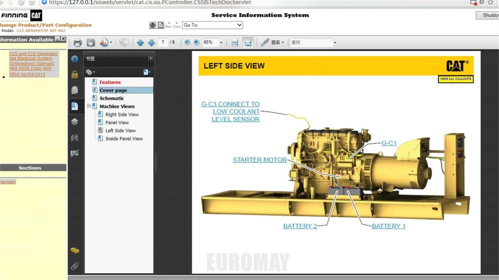 SIS 2021.10 Caterpillar PEŁNY katalog części serwisowych Instrukcje