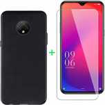 etui czarne do doogee x95 6,52 cali plus szkło hartowane