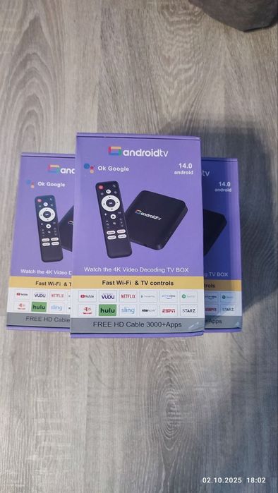 H96 MAX 8/128 GB ANDROID 14 з голосовим пультом