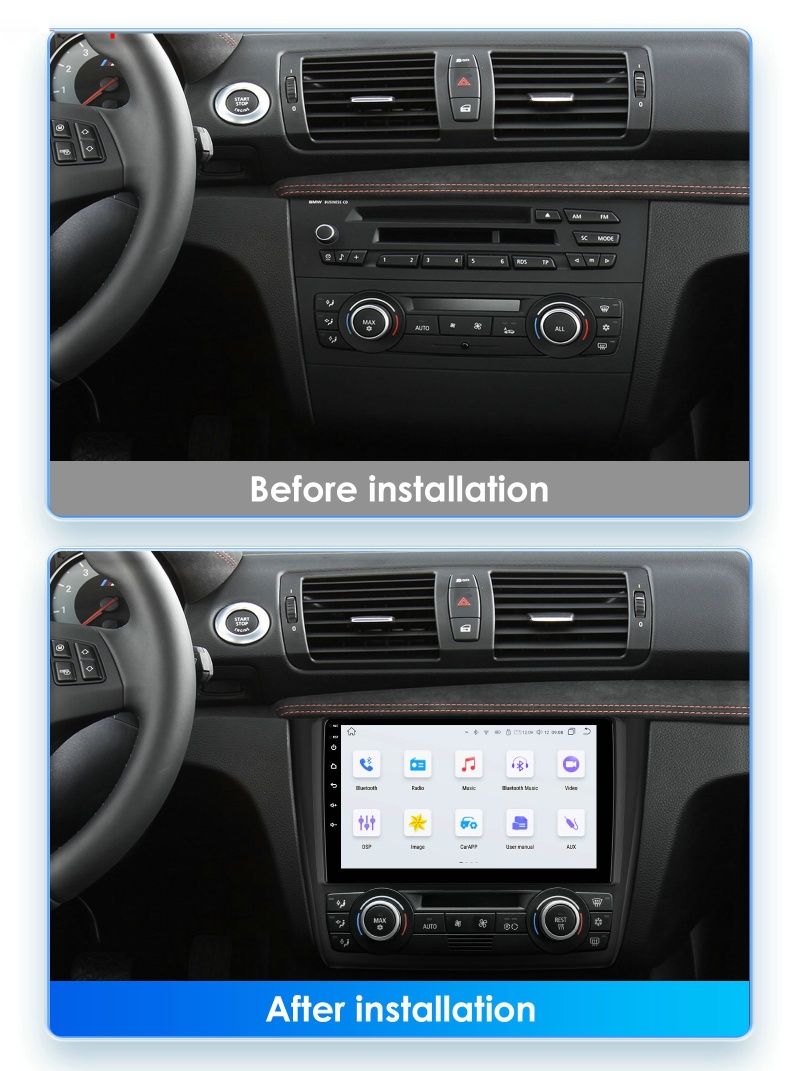 Radio Android BMW serii 1 E87 E81 E82 E88