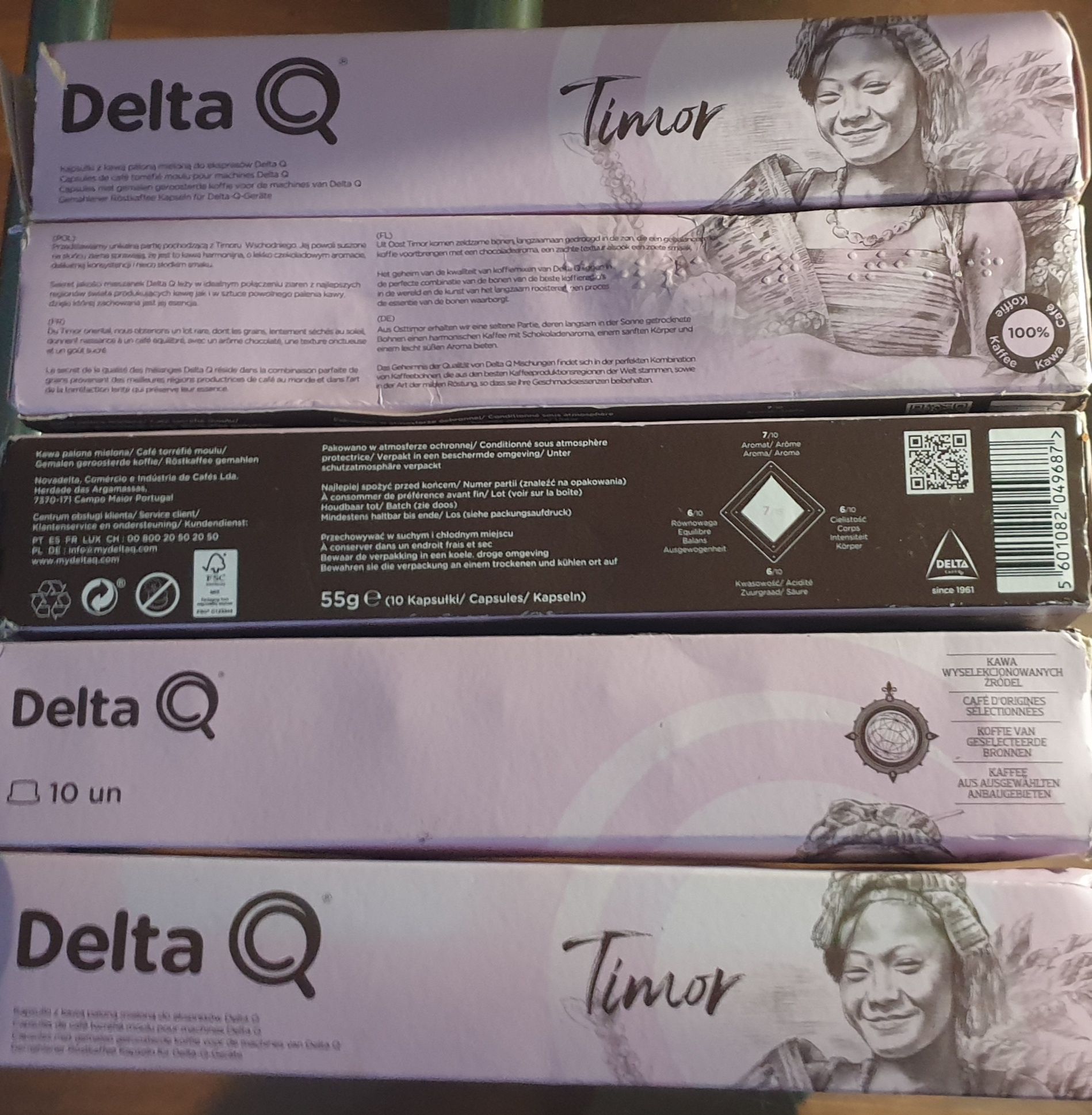 Kapsułki Delta Q Origins Timor 10Szt po 5 opakowań