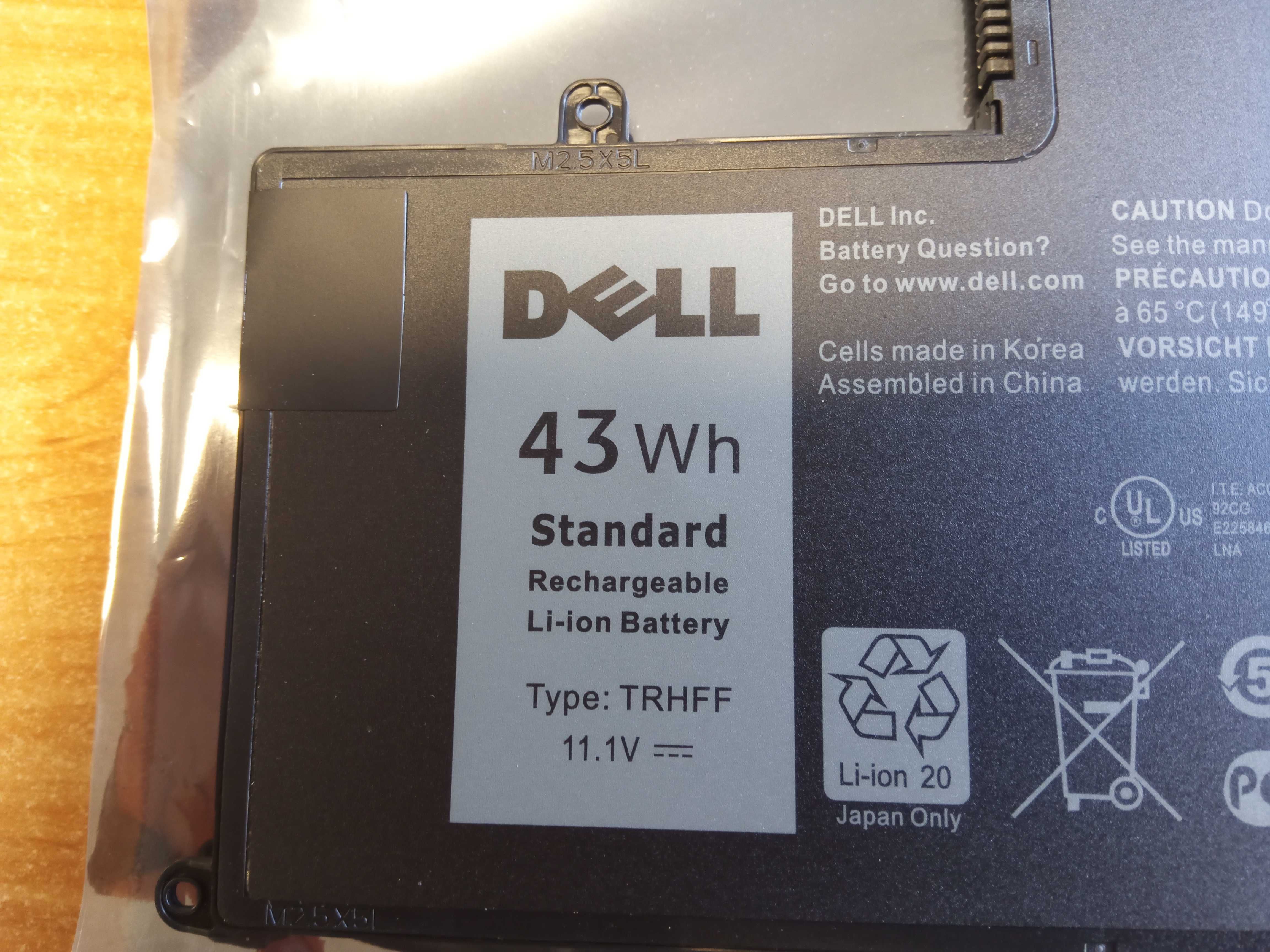 Bateria Dell 43Wh 3840mA 11.1V  TYPE : 7P3X9     Oryginał  DELL