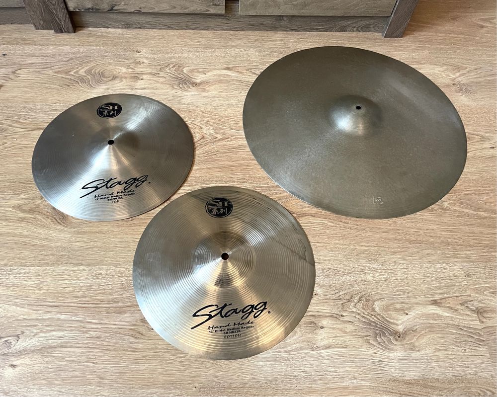 ! Zestaw Talerzy Perkusyjnych Hi-hat Stagg + Ride Trova 20 perkusja