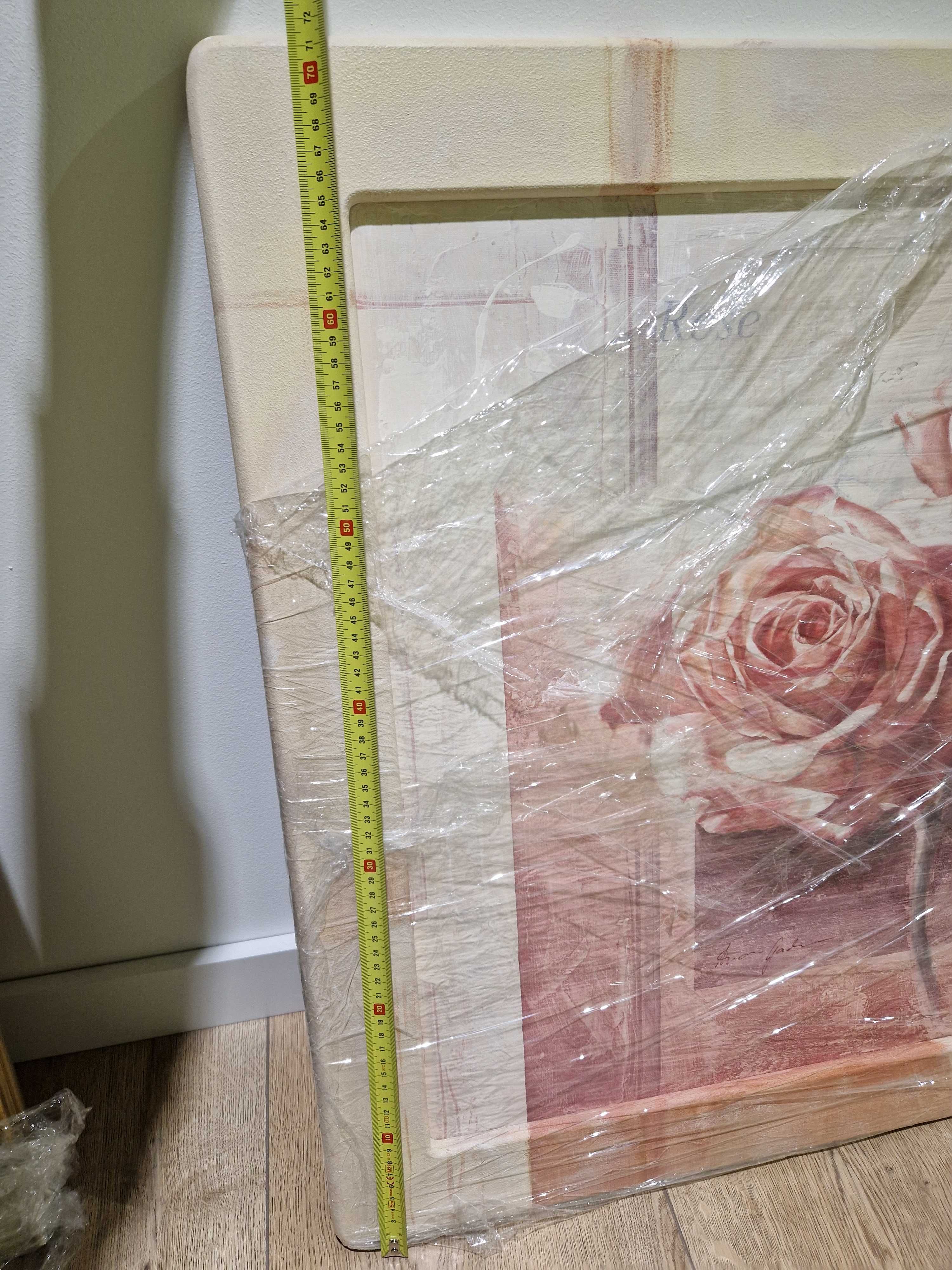 Obraz, roże - beż, krem, róż