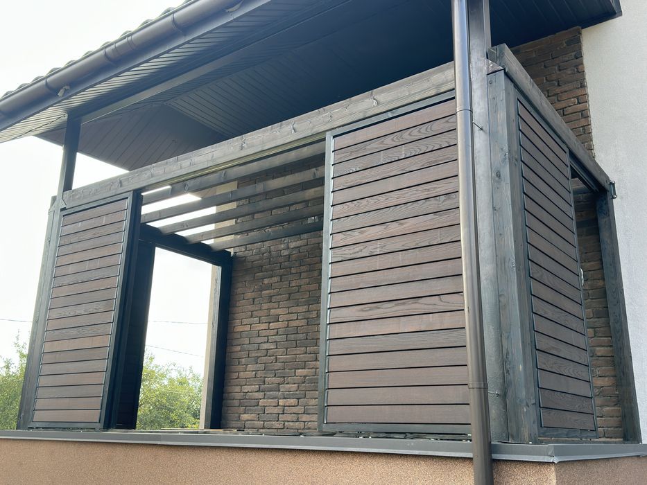 Садові далюзі , жалюзі на терасу і у альтанку