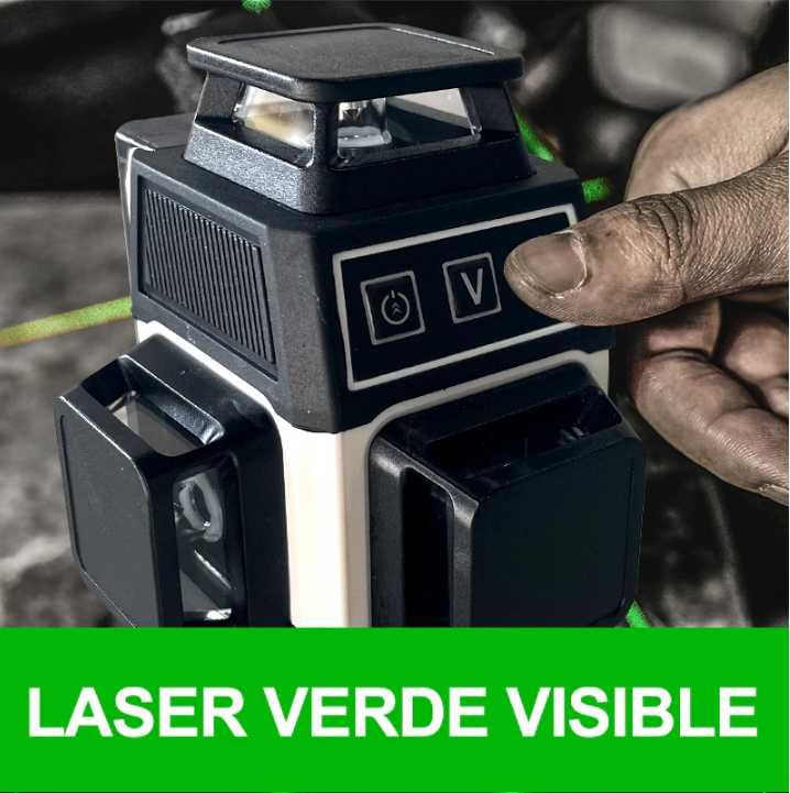 3D Pracmanu  Mini 12л Лазерний уровень рівень нивелир Зел Луч Новинка