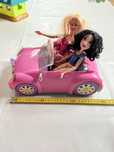 Samochód cabrio dla lalki barbie różowy duży