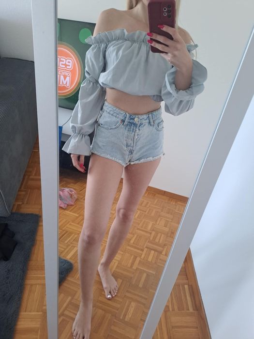 Szara bluzka hiszpanka