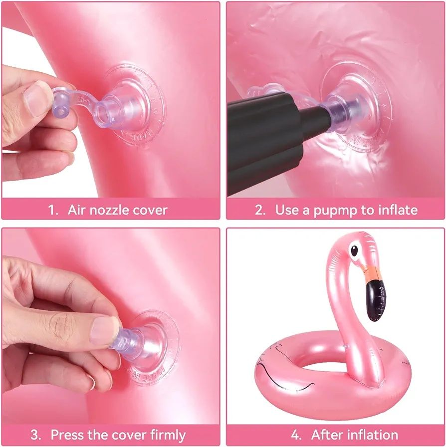 Anel flutuador insuflável flamingo gigante  120 x 112 cm  ENVIO GRÁTIS