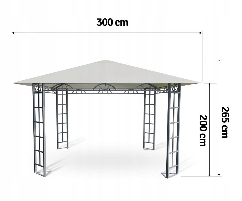 Namiot pawilon altana ogrodowy handlowy 3x3 m