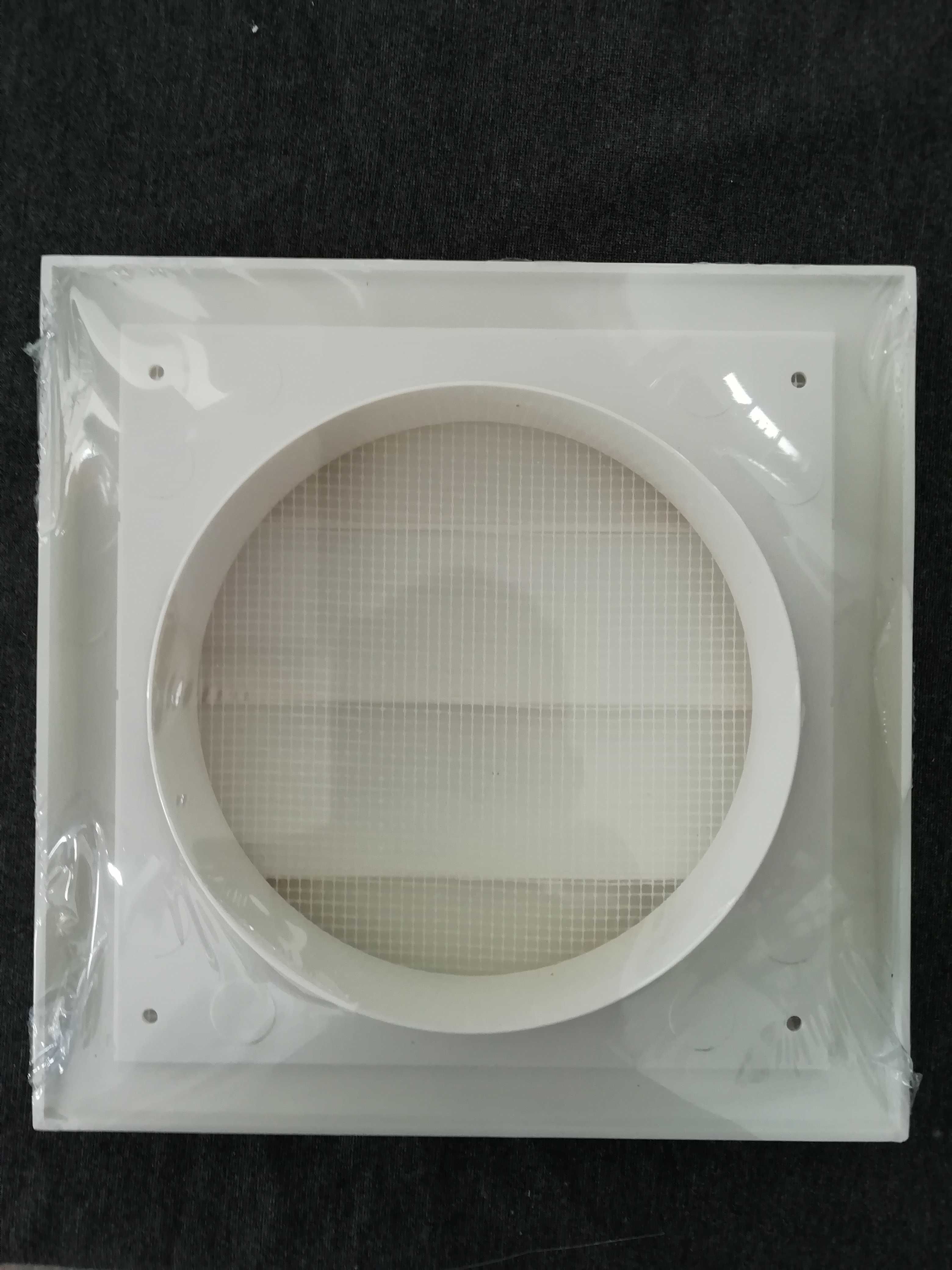 Grelha de ventilação branca persiana 190×190 / 125 mm