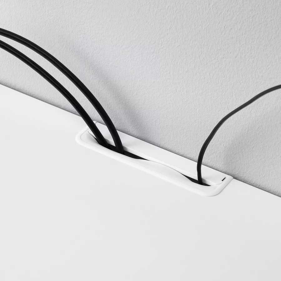 Móvel de TV c/portas + Tampo, branco/Lappviken branco