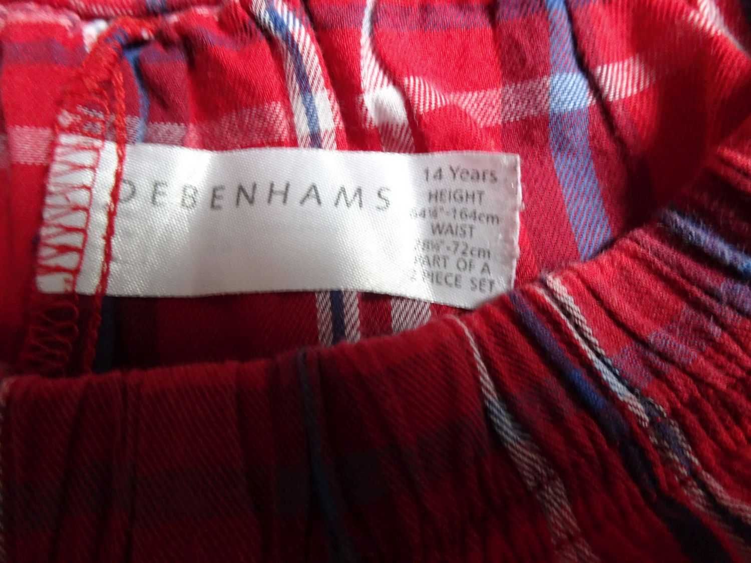 DEBENHAMS spodnie do spania piżama Bawełna 36 S 38