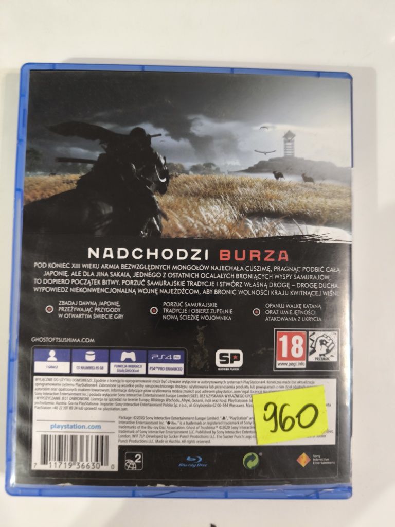 Ps4 Ghost Of Tsushima pl możliwa zamiana