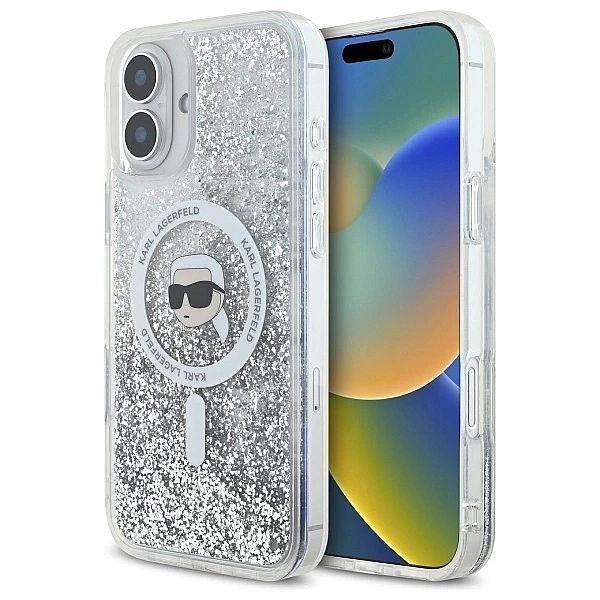 Karl Lagerfeld KLHMP16SLGKISGH iPhone 16/6.1" hardcase transparent Liq