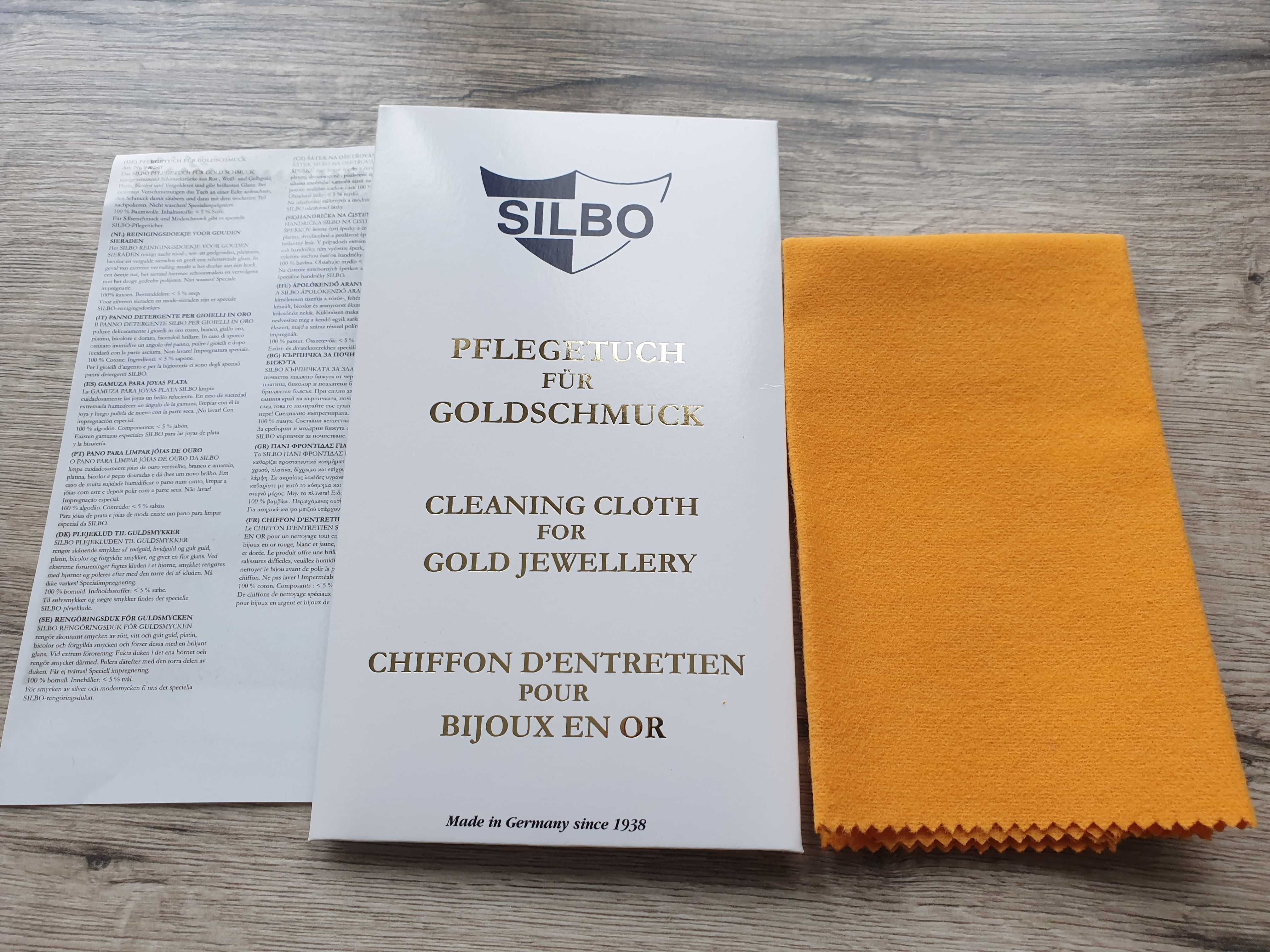 Ткань SILBO для чистки ювелирных изделий из , золота