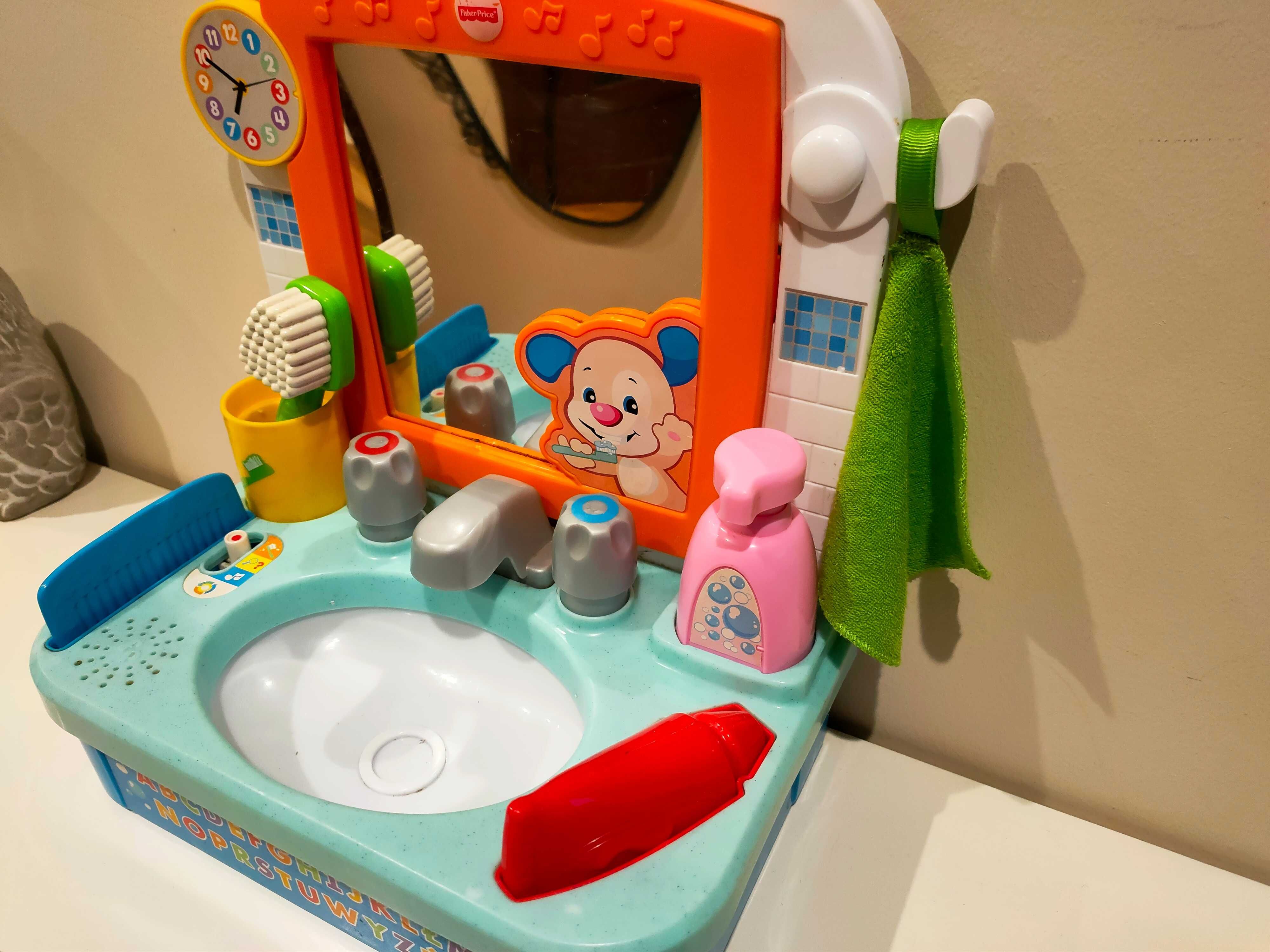 Fischer Price wesoła umywalka malucha zabawka interaktywna