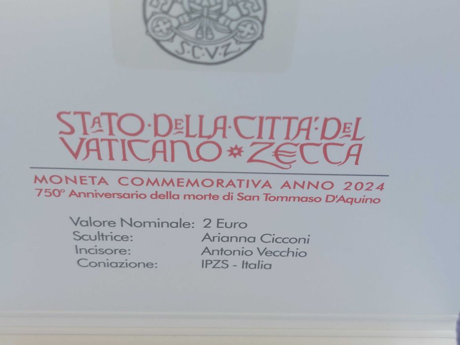 Moedas 2 euros Vaticano 2024