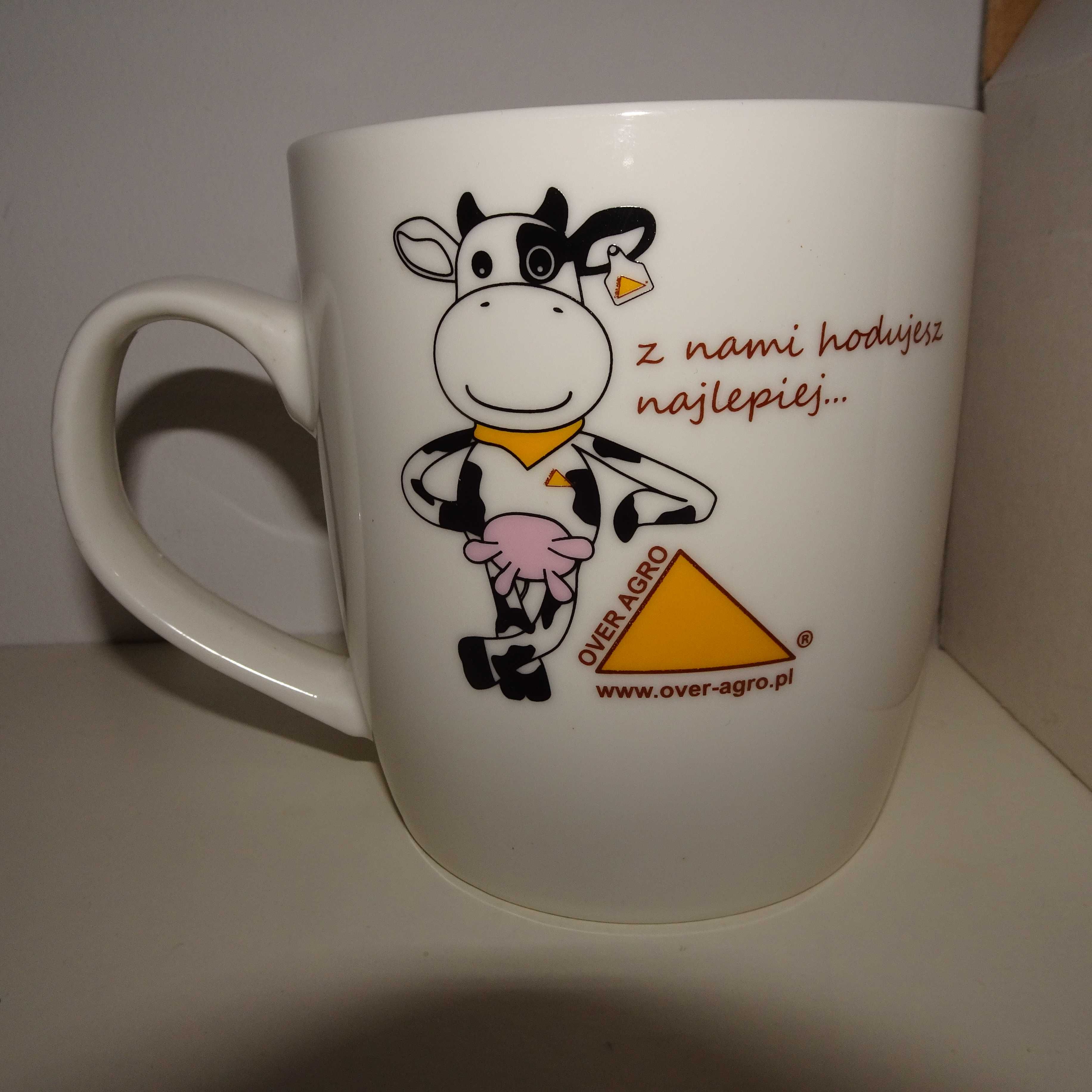 Kubek z krową porcelanowy