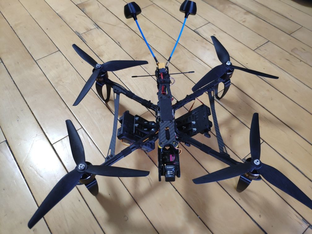 Цифровий дрон 10" FPV для доставки 4 місць габаритного вантажу