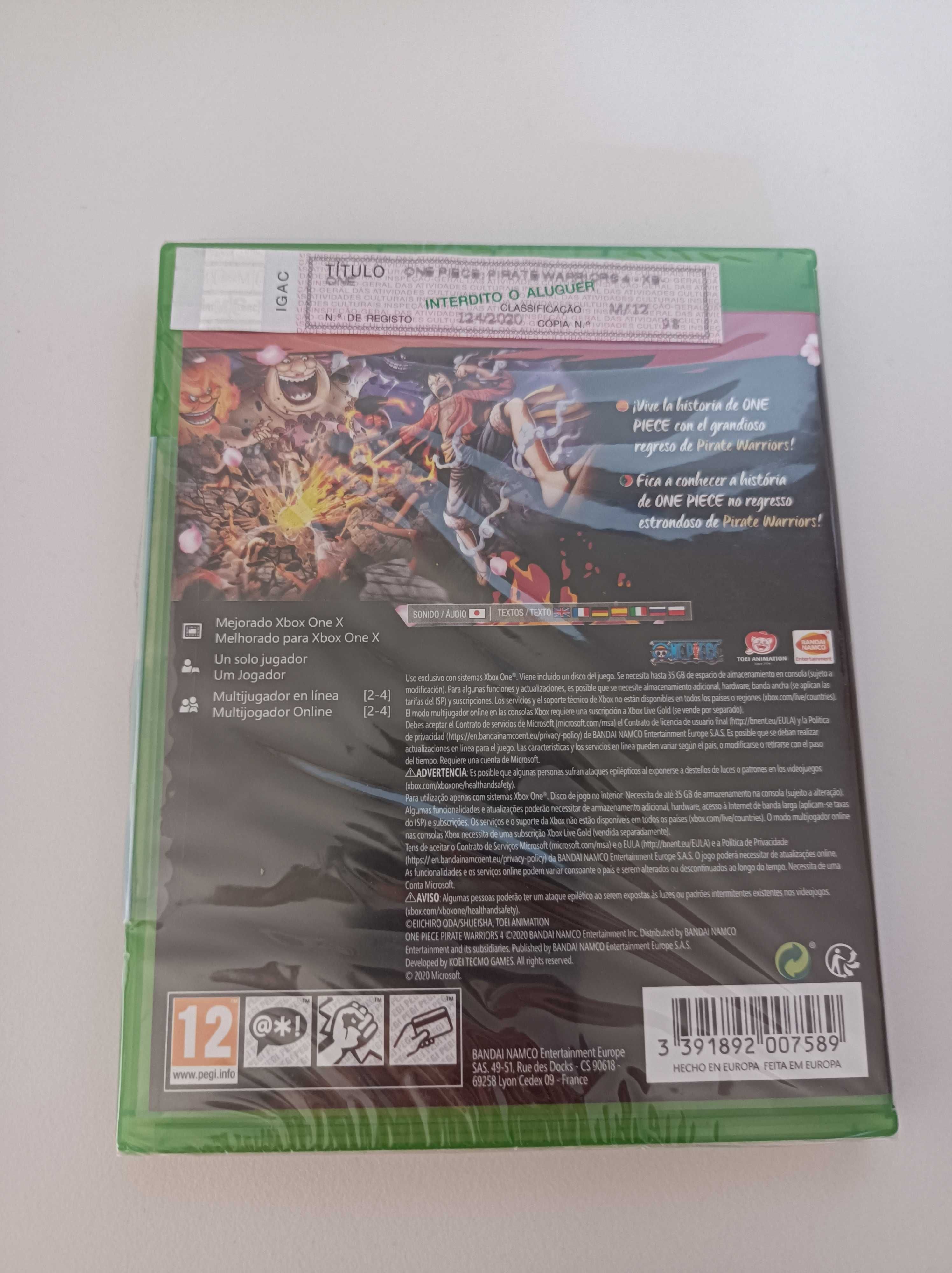 One Piece Pirate Warrior 4 Xbox One Novo e Selado