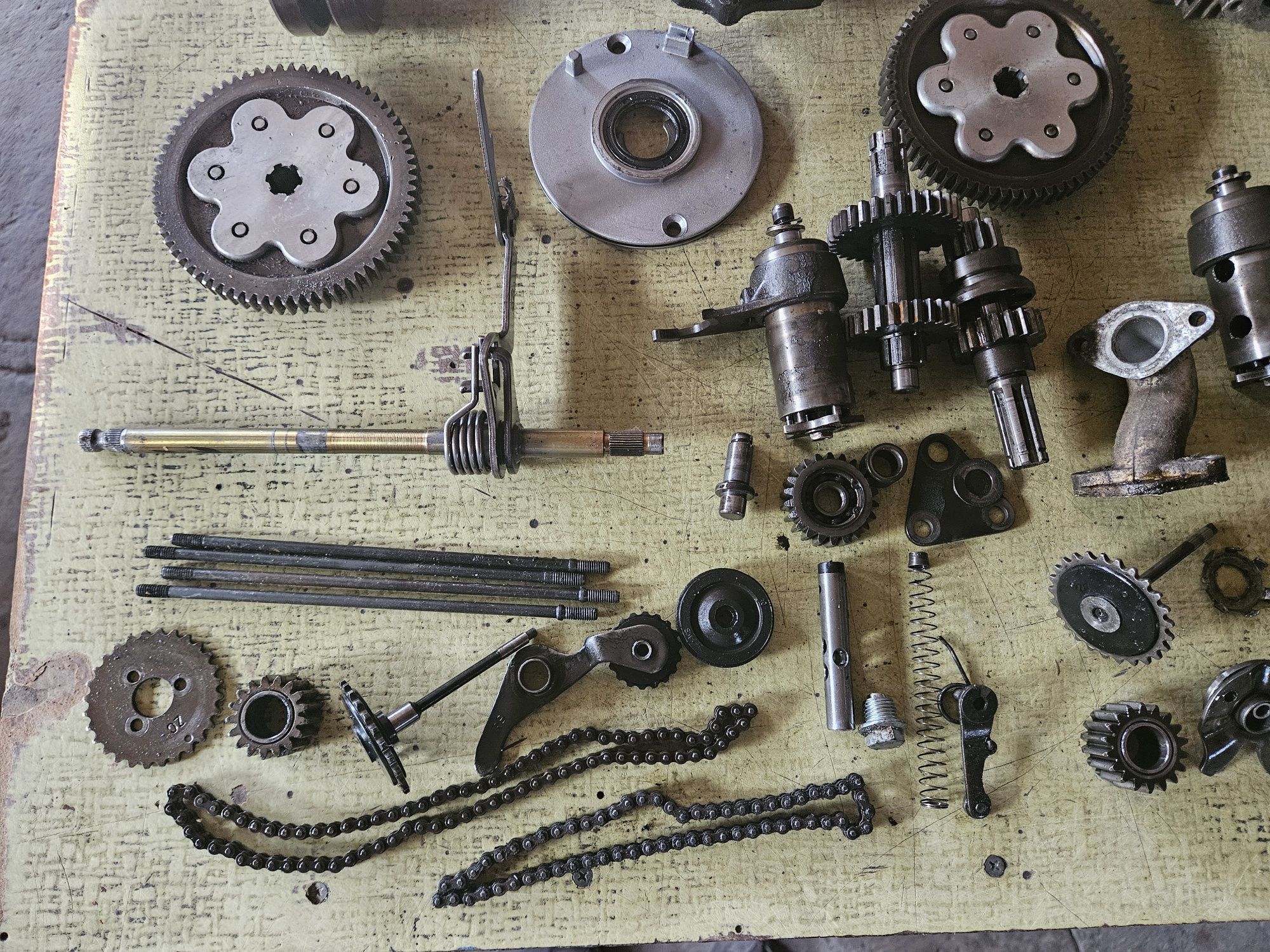 Silnik quad 110/125cc części 152FMI, 152fmh sprzęgło cylinder skrzynia