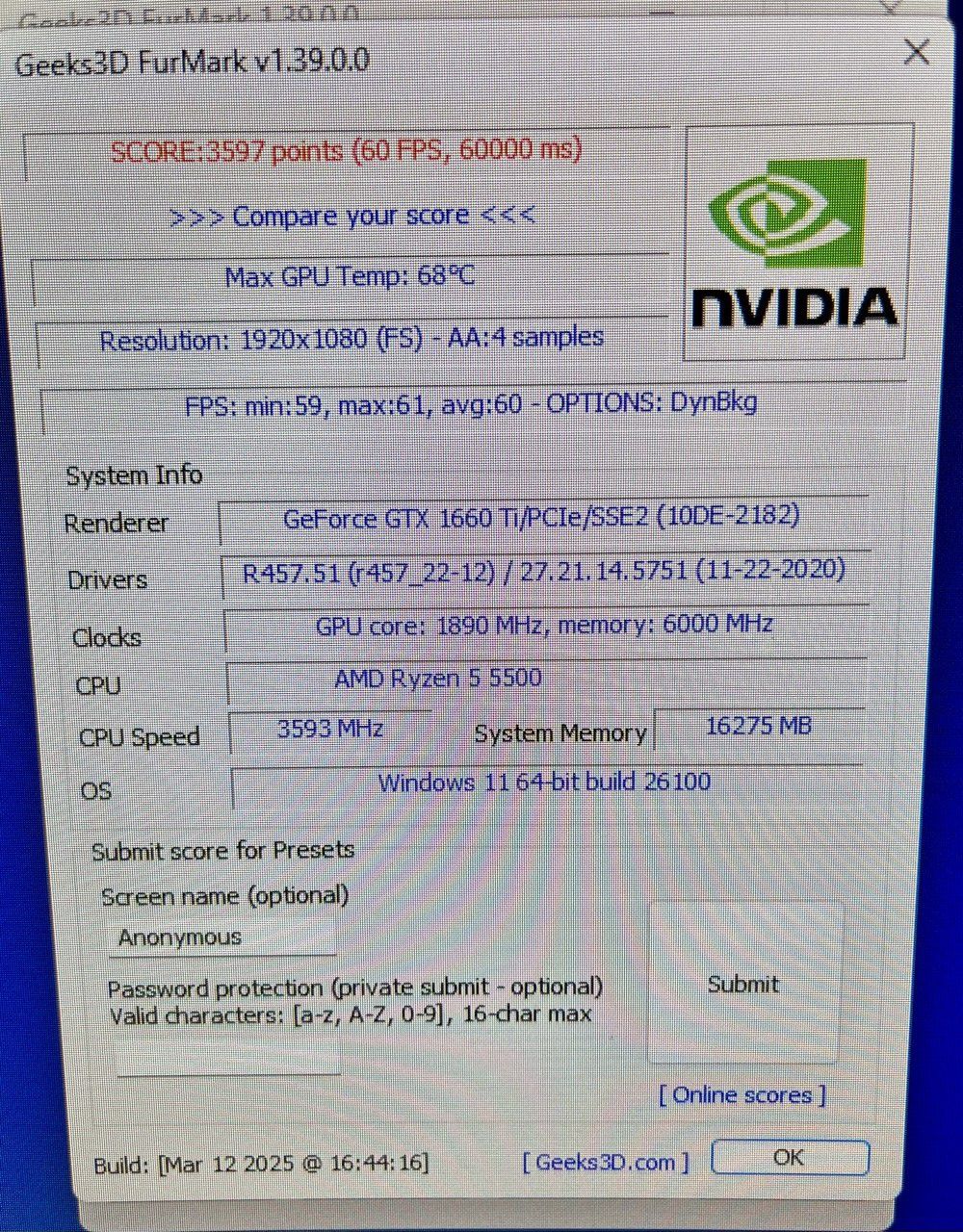 Відеокарта GTX 1660 ti