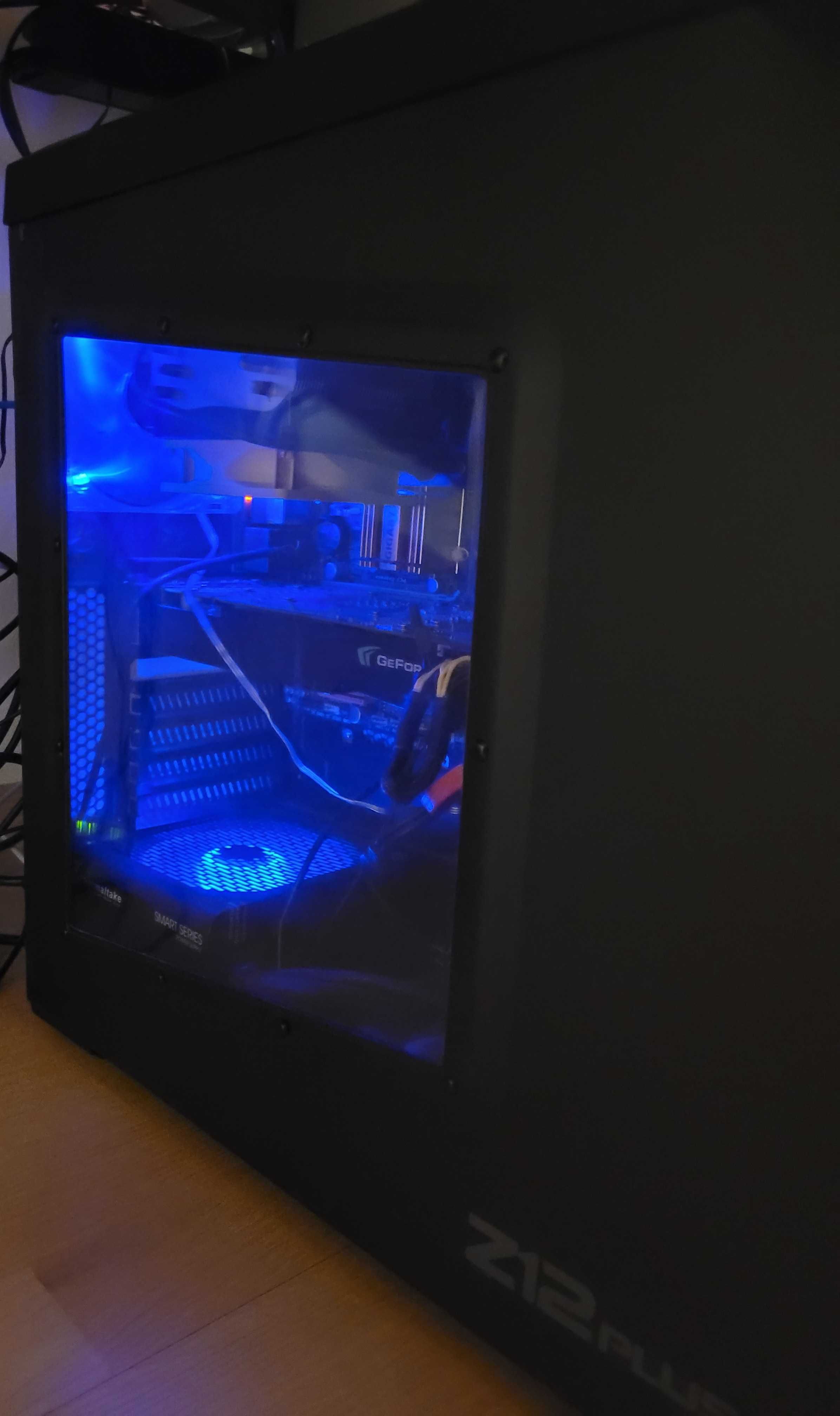 Komputer Q9300 6GB Ram GTX 275 128GB SSD 500W RGB obudowa Zalman