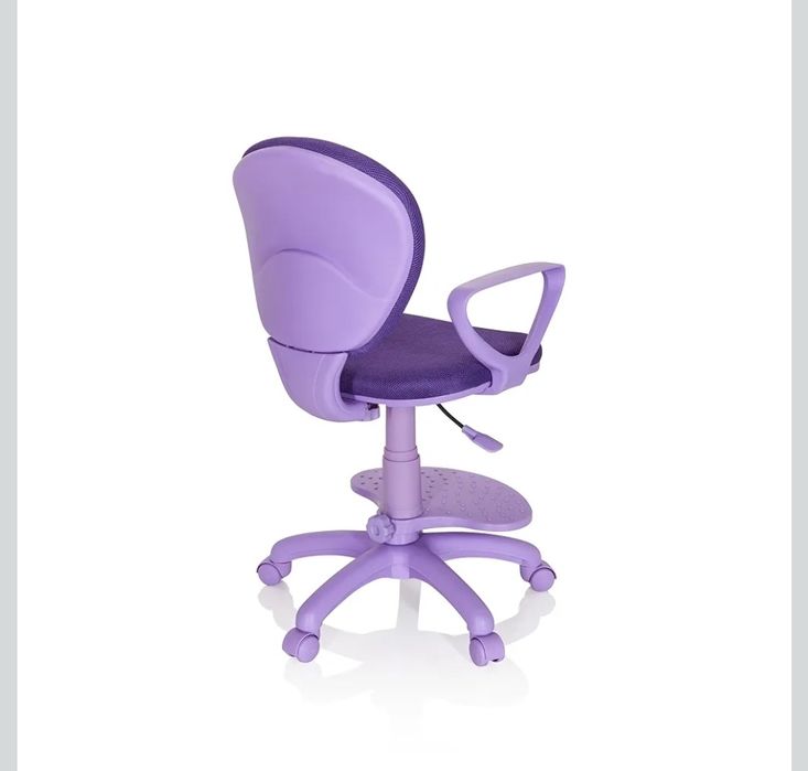 hjh OFFICE Dziecięce krzesło obrotowe Kid Colour materiał fioletowy
