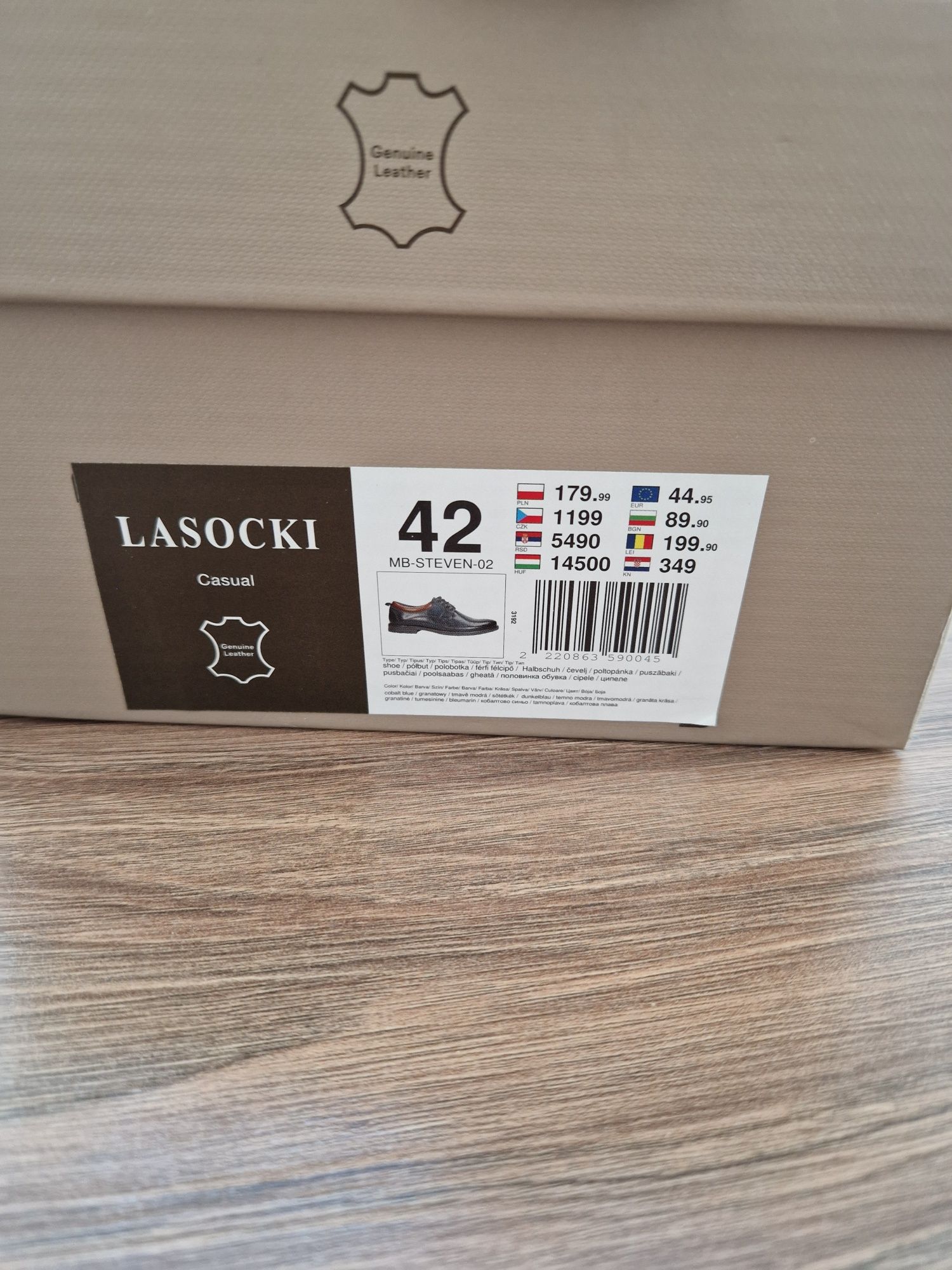 Półbuty męskie Lasocki skóra naturalna, buty, garniturowe