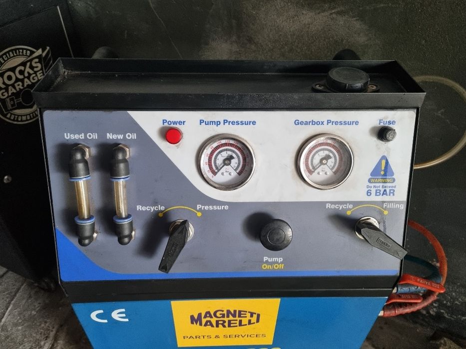 Urządzenie do dynamicznej wymiany oleju w skrzyniach automatycznych