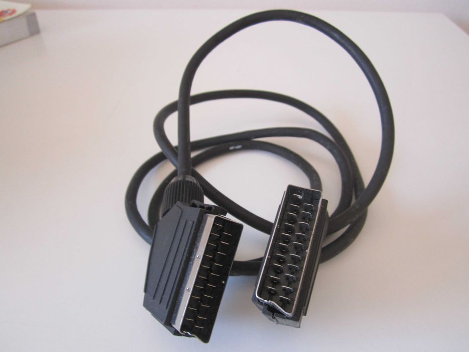 Cabo preto euroconector / SCART / macho - macho 1,38 m
