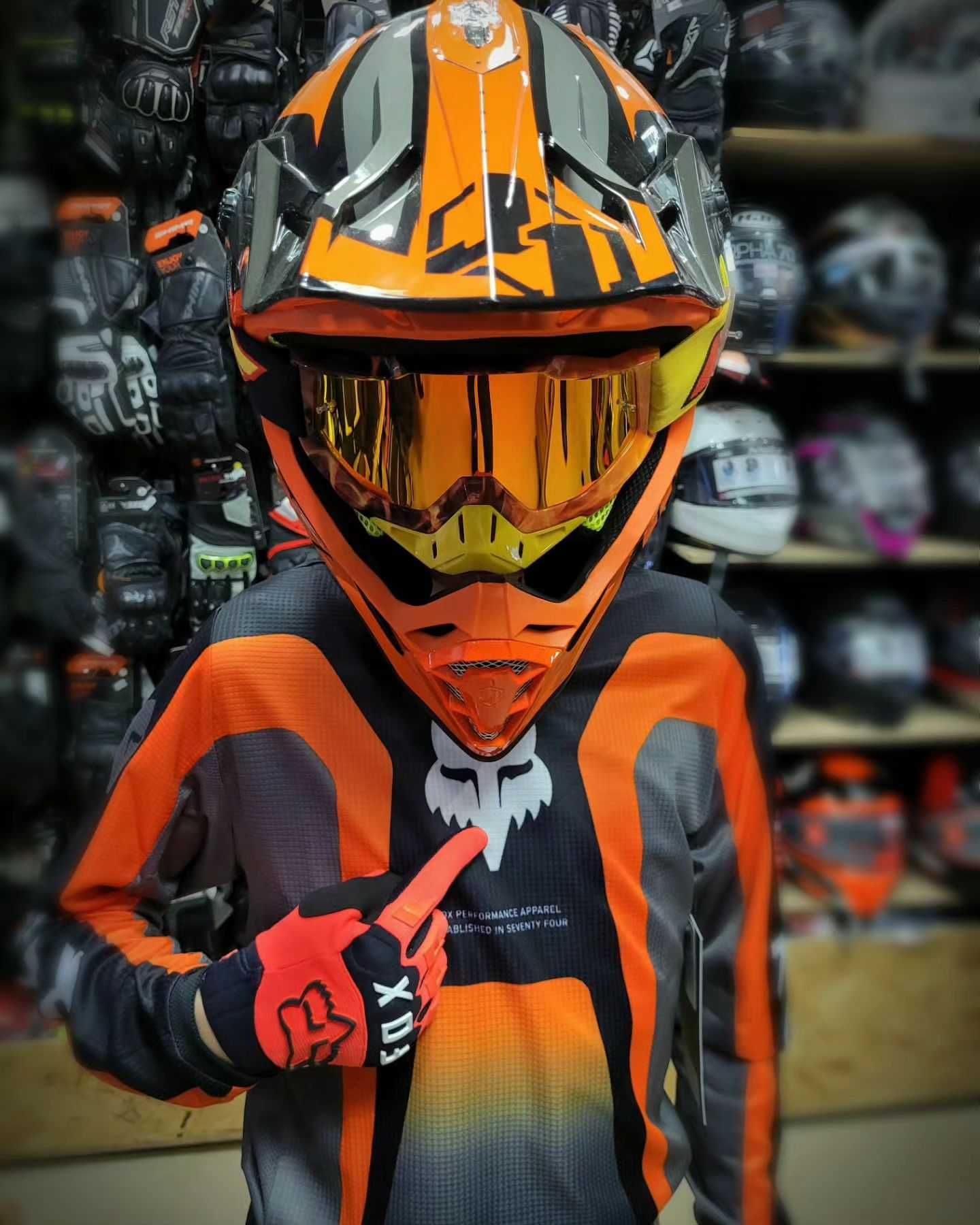 Bluza,koszulka dziecięca na crossa,quada Fox 180 Junior na KTM,Yamaha