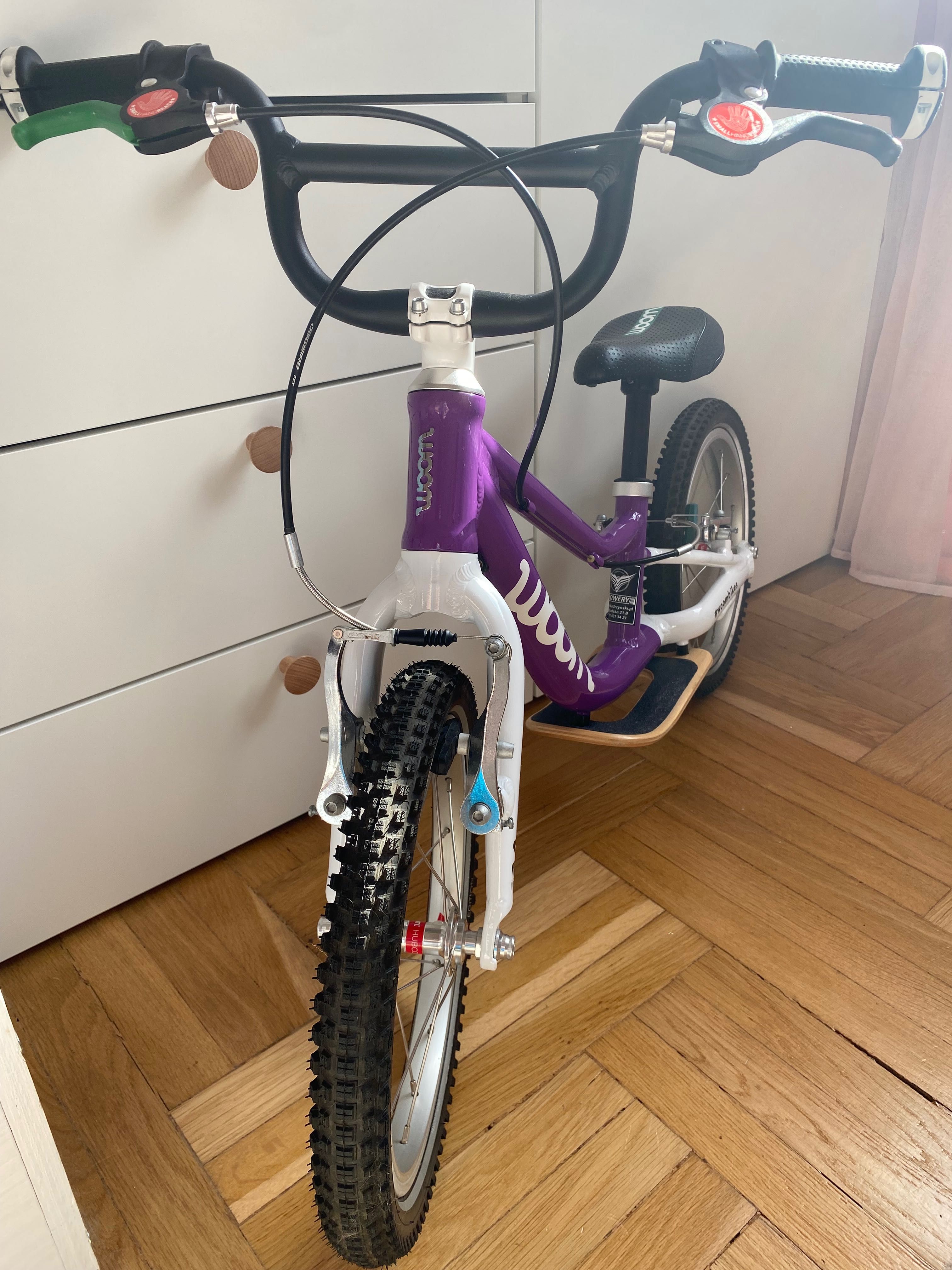 Rower biegowy Woom 1 Plus – fioletowy, 14