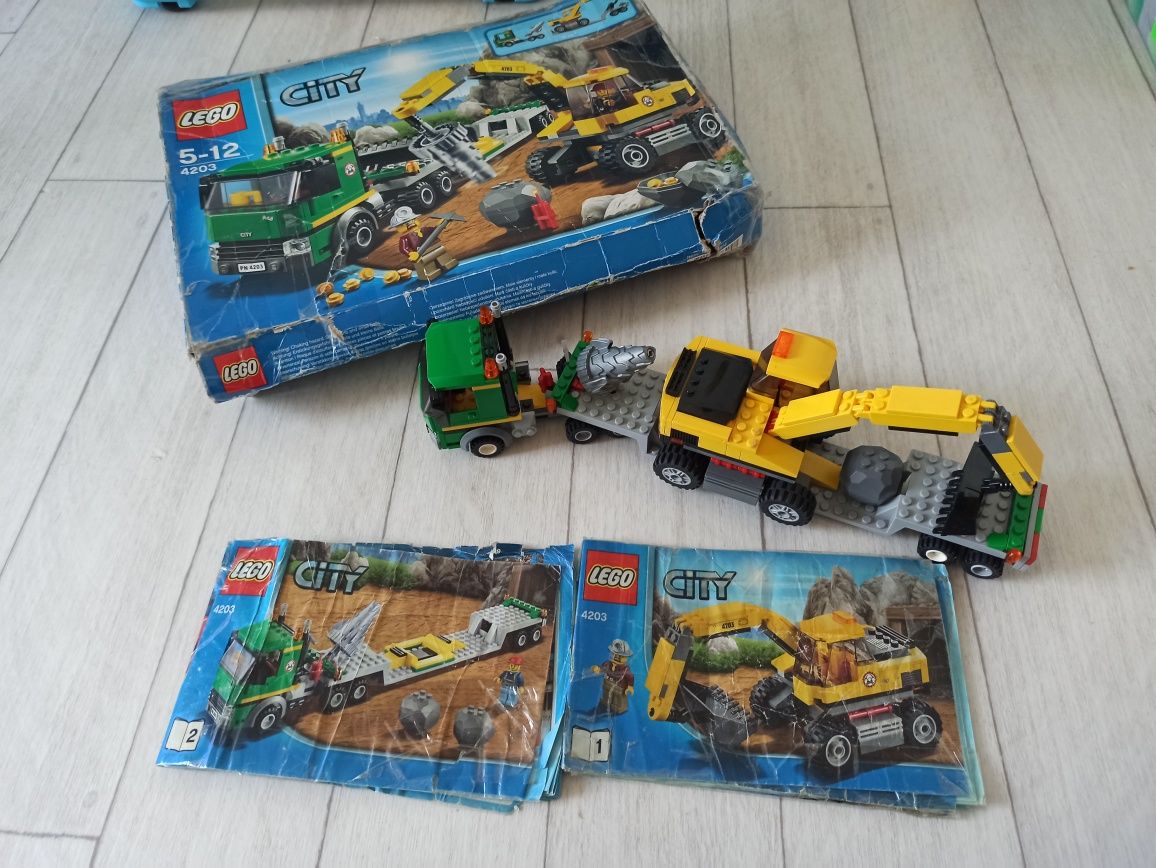 LEGO 4203 koparka transportem komplet unikat