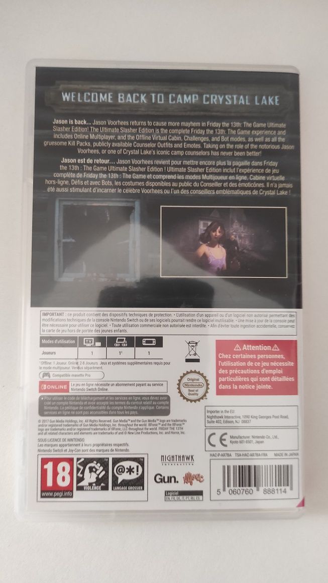 Jogos Nintendo Switch Friday The 13Th The Game