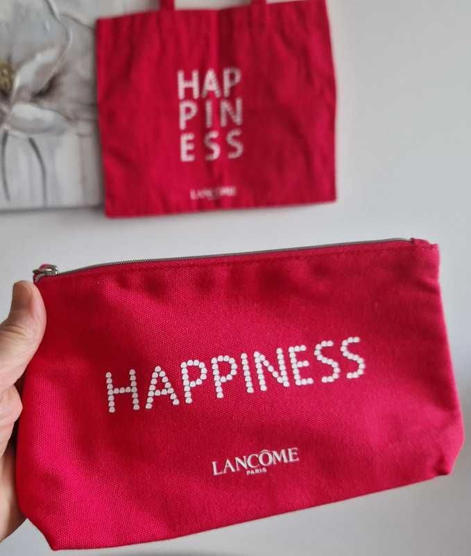 Lancome HAPPINESS różowa kosmetyczka