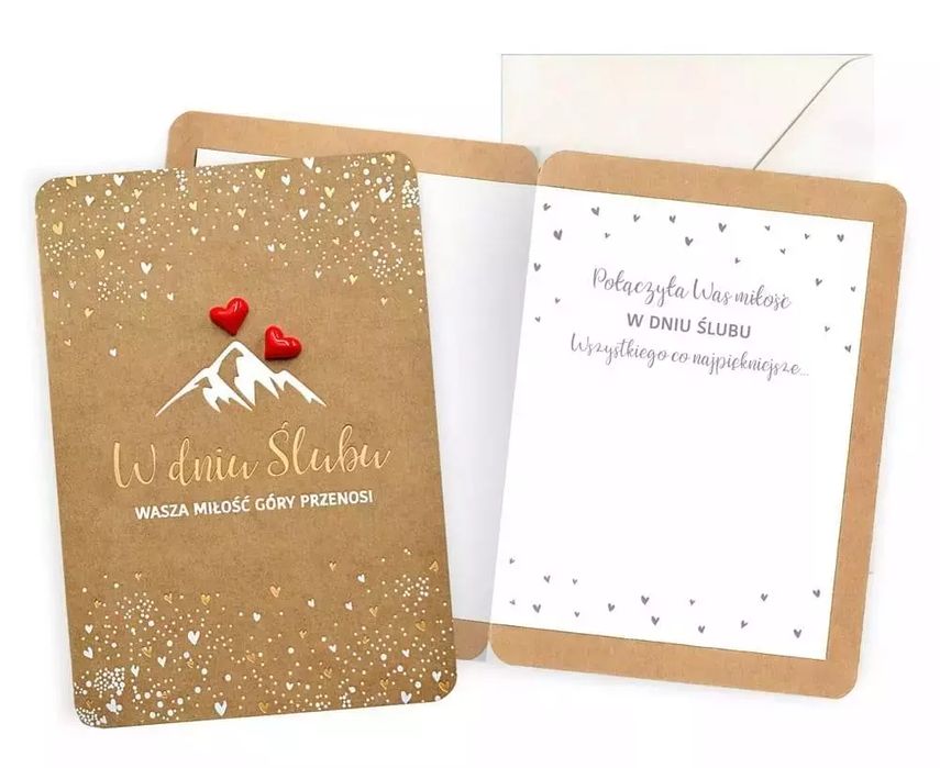 Karnet Ślub. Kukartka