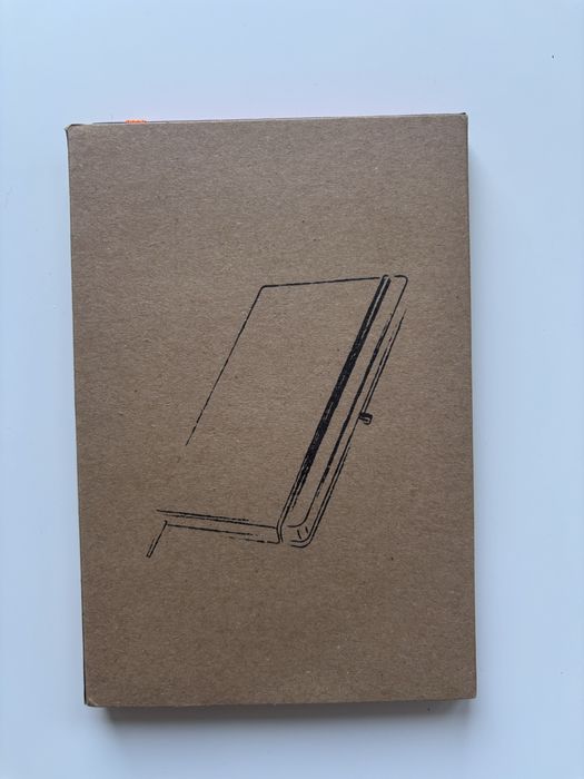 czarny pomarańczowy notatnik z gumką notes w linie 80 kartek A5 nowy