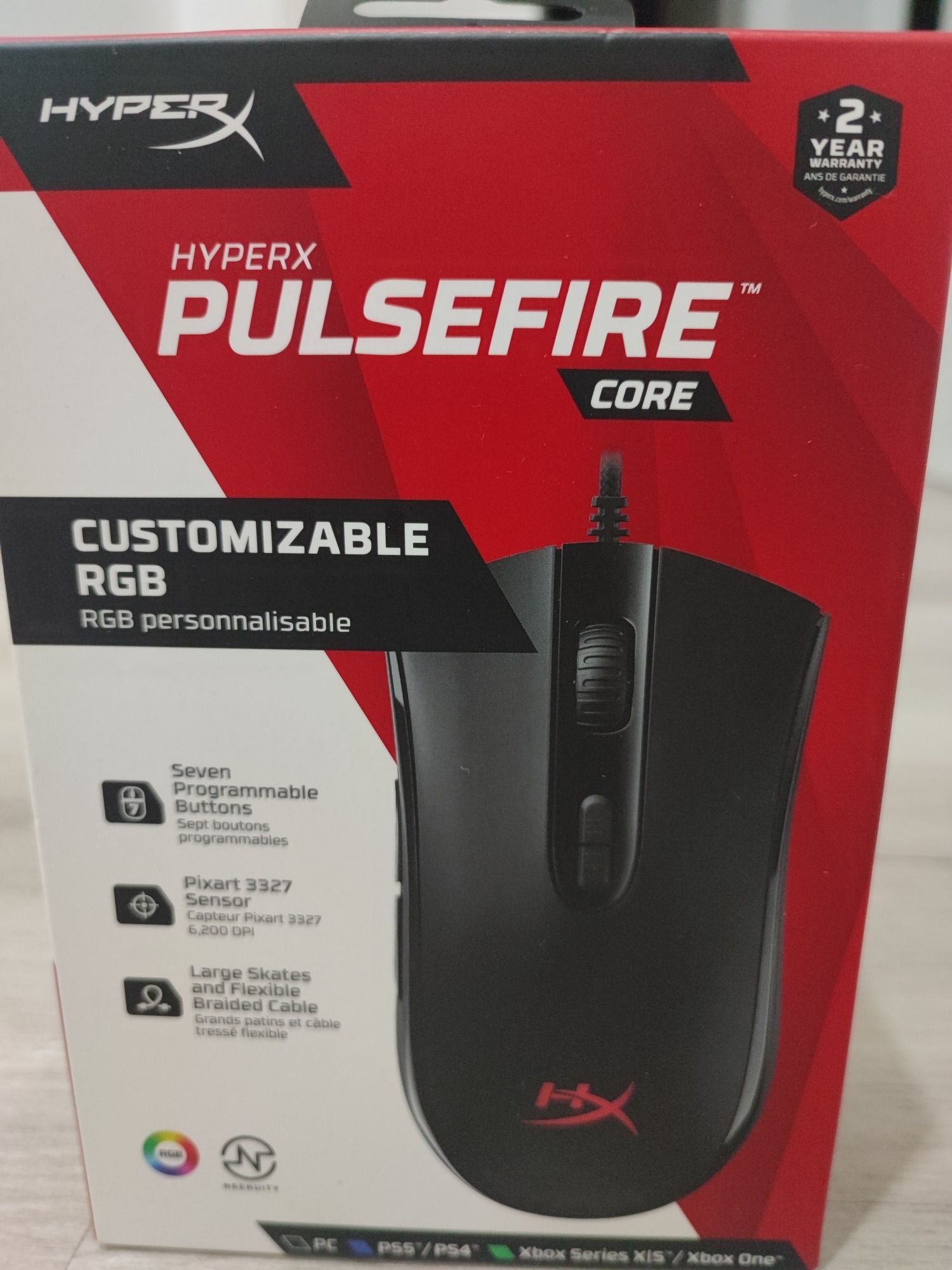 Hyperx pulsefire core seminovo