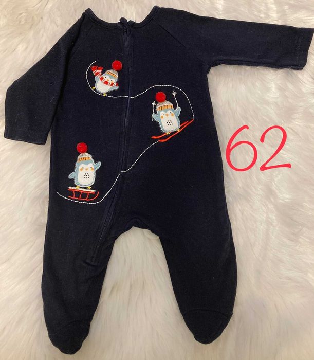 Pajace niemowlęce r.62 (3 sztuk)