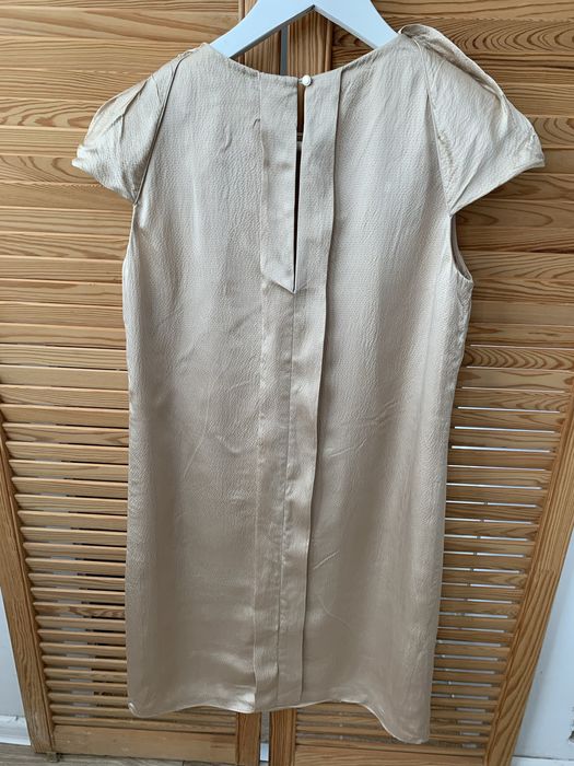 Złota sukienka Massimo Dutti rozmiar S