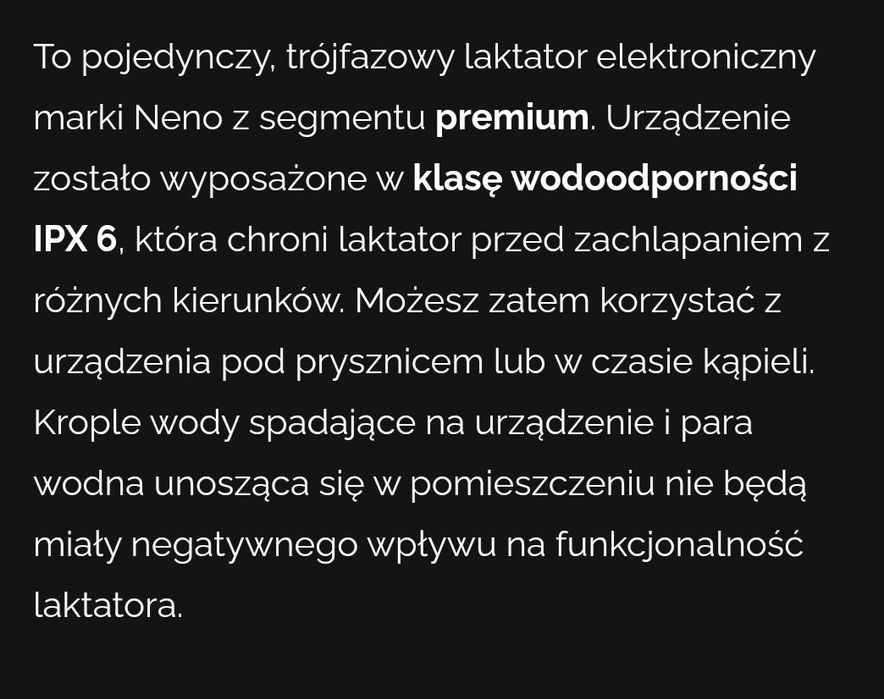 Laktator trójfazowy neno perfetto